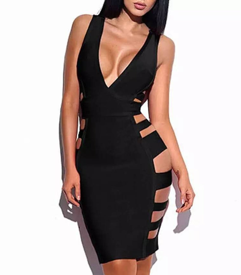 Sexy Bandage Party Dress  Mon Amie Cherry