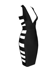 Load image into Gallery viewer, Mon Amie Cherry, Black Dress, bandage dress, cur-out dress, Sexy Dress, Party Dress, Party outfit, dress, sexy, dressy