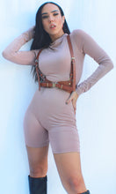 Load image into Gallery viewer, Mon Amie Cherry, TAN, NUDE, Beige jumpsuit, playsuit, romper, sexy wear, clubwear, sportwear, playsuit