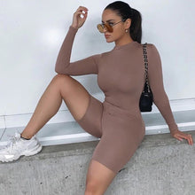 Load image into Gallery viewer, Mon Amie Cherry, TAN, NUDE, Beige jumpsuit, playsuit, romper, sexy wear, clubwear, sportwear, playsuit