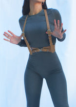 Load image into Gallery viewer, Mon Amie Cherry, Playsuit, Catsuit, Jumpsuit, Grey, Streetwear, Clubwear, casual, Long Sleeve and ankle length jumpsuit