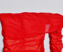 Load image into Gallery viewer, Scarlet Ruched Bodycon Dress