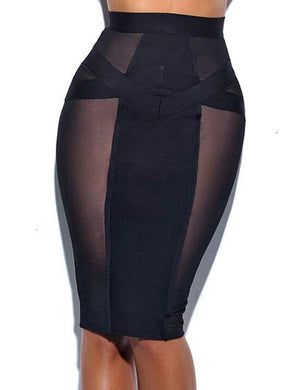 Mon Amie Cherry, Black Skirt, Mesh Skirt, Sexy Skirt, Pencil Skirt, Dressy Skirt, Party outfit