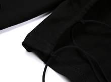 Load image into Gallery viewer, Mon Amie cherry, long sleeve top, hallow, sexy top, clubwear back, cotton tops