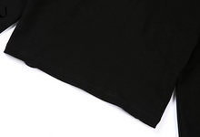 Load image into Gallery viewer, Mon Amie cherry, long sleeve top, hallow, sexy top, clubwear back, cotton tops